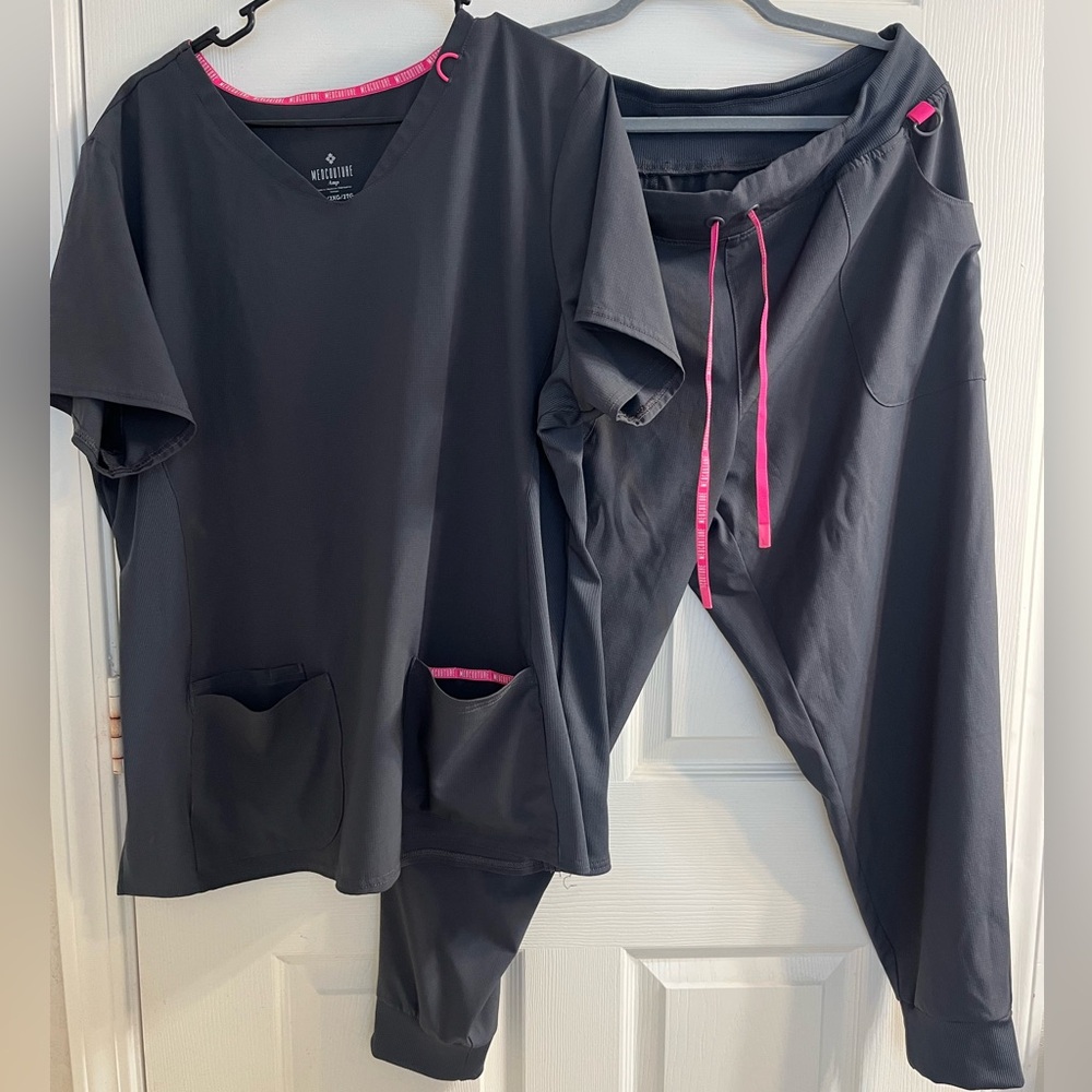 MedCouture Grey Scrub Set